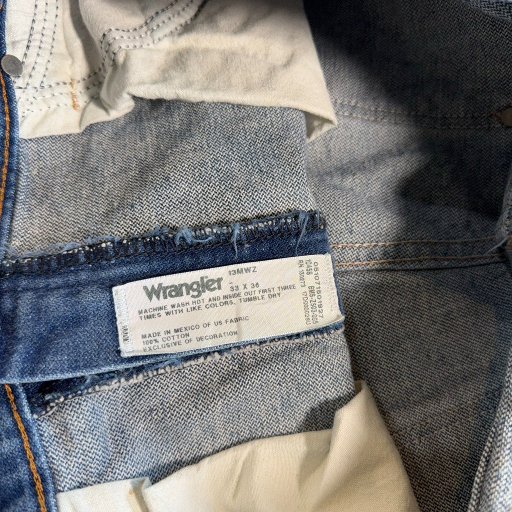 Wrangler 13MWZ Cowboy Cut Jeans Men’s 34x36 Blue Denim Original Fit Western Alt