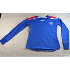 Champion Kansas Jayhawks Women’s L Blue Embroidered Crewneck Sweatshirt KU