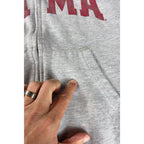 Alabama Crimson Tide Hoodie Mens Medium Gray Full Zip MV Sport College NCAA