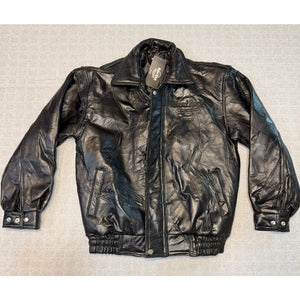 Hard Rock Biloxi Leather Jacket Small NWT Casino Patron Gift Patchwork Bomber