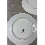 Antique PM Moschendorf Bavaria Hand Painted Rose Plates Set 6 Gold Rim 1895-1910