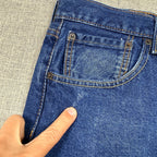 Levi's 501 Jeans Men's 38x34 Fits 37x30 Button Fly Straight Dark Wash