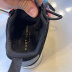 Kurt Geiger London Rainbow Faux Fur Platform Sneakers Womens EU 36 US 5.5 Black