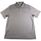 Tommy Bahama Polo Shirt Mens M Gray Marlin Logo 100% Cotton Golf Casual