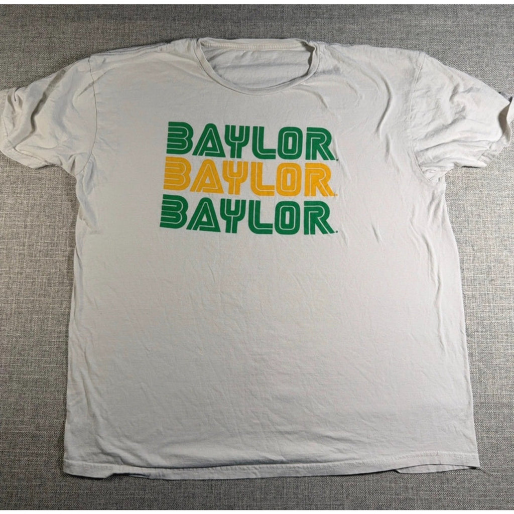 Lot 2 Baylor Bears T Shirts Mens XL Champion University Graphic Tees Green Gold