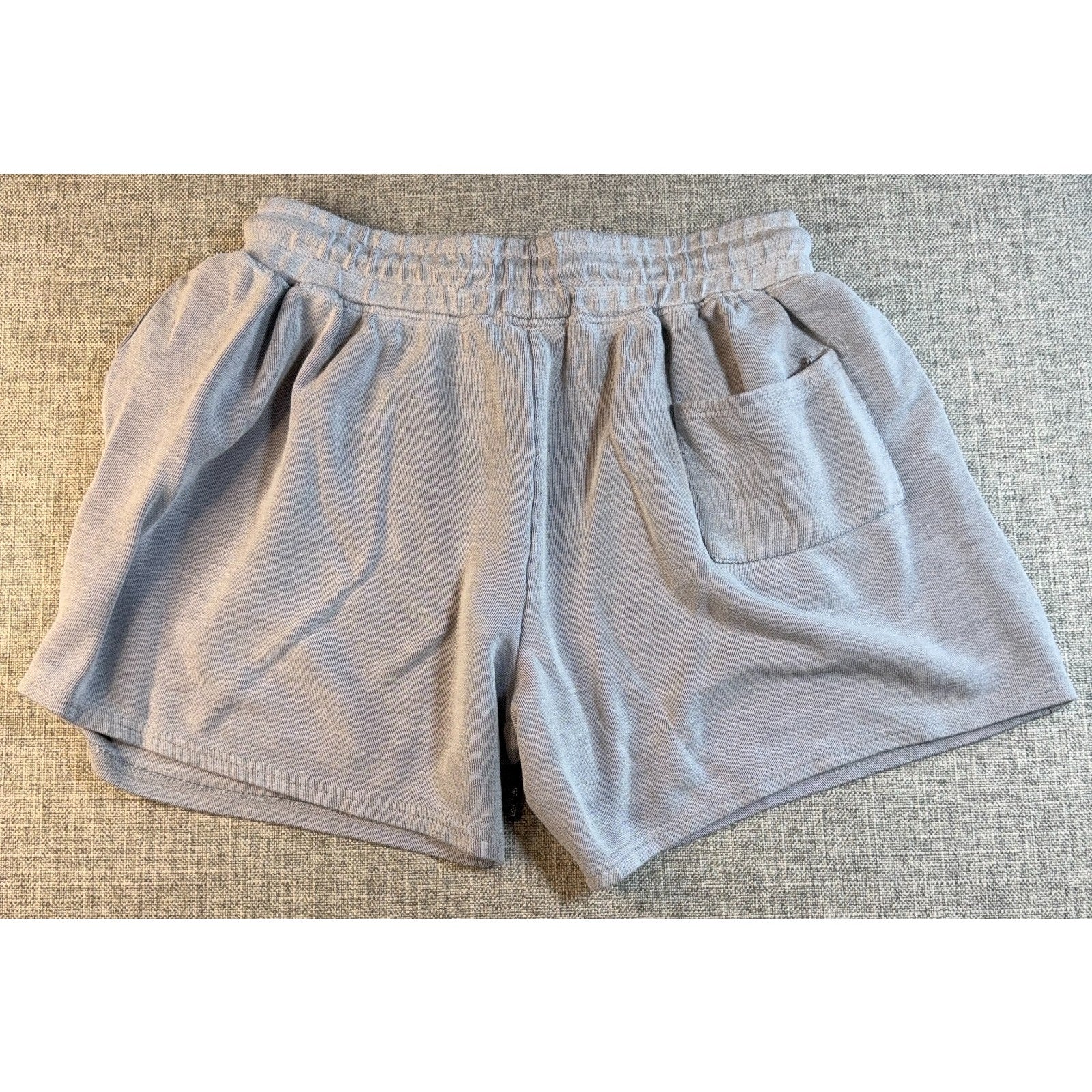 Spyder Women's M Gray Lounge Shorts Soft Viscose Drawstring Logo 3.5 Inseam