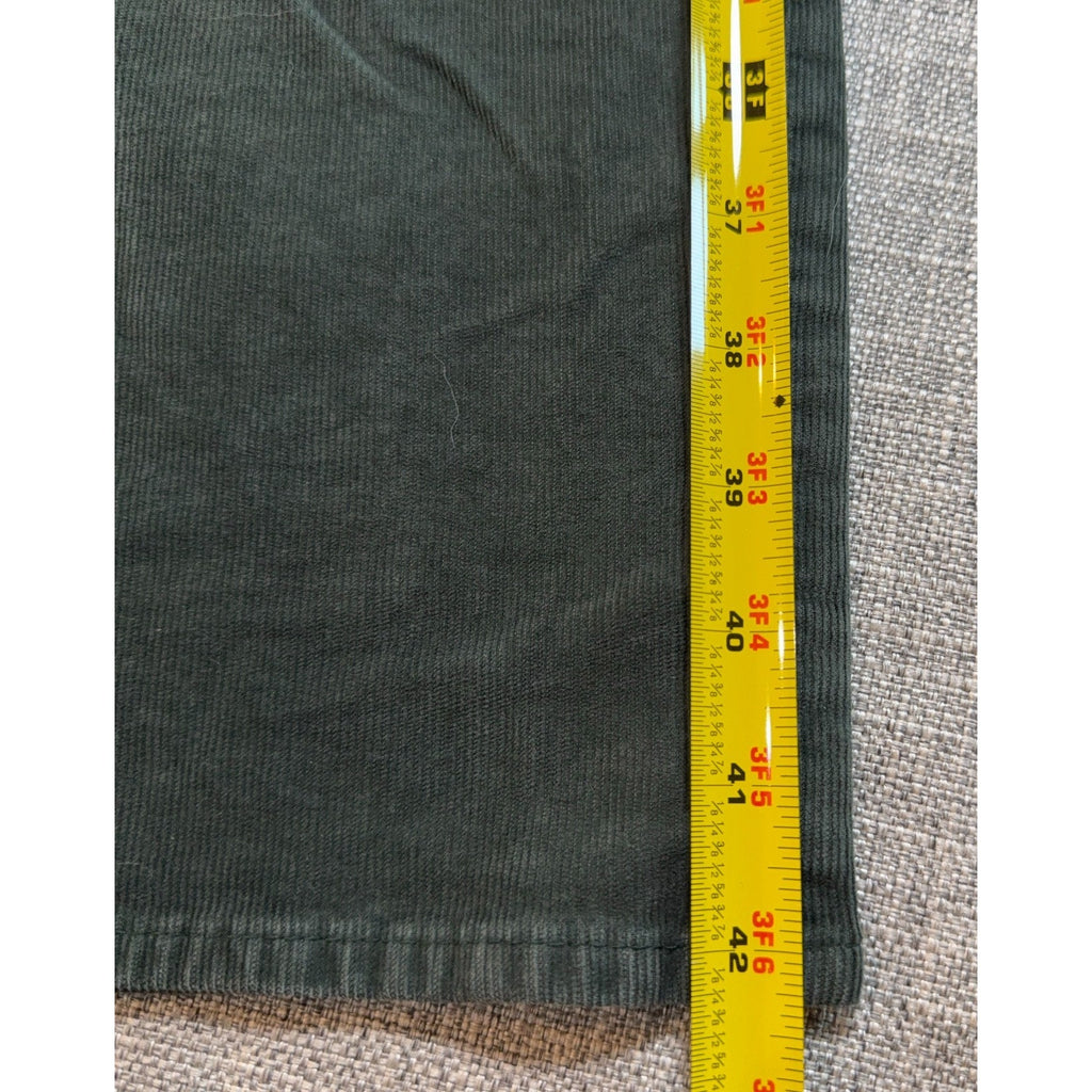 Lucky Brand 410 Athletic Slim Green Corduroy Pants Mens 40x32 5 Pocket