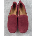 Dark Academia Burgundy Suede Smoking Loafers Born Size 9