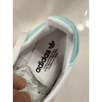 Adidas Sambae J Women’s Size 7 White Aqua Gum Sole Platform Shoes JQ1314 NWT