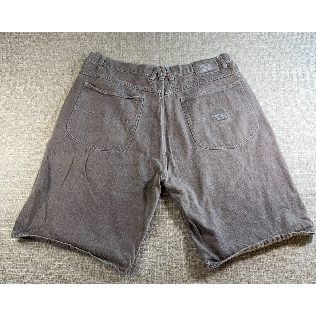 Marithe Francois Girbaud Brand X Shorts 39 Waist Gray Baggy Y2K Jorts
