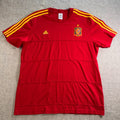 Adidas Spain National Team Shirt Mens XL Red España Soccer Football Tee