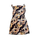 Urban Outfitters Womens 0 Dragon Tiger Print Mini Dress Strappy Y2K Tattoo