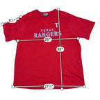 Texas Rangers New Era Short Sleeve Sweatshirt 3XL Red Embroidered MLB
