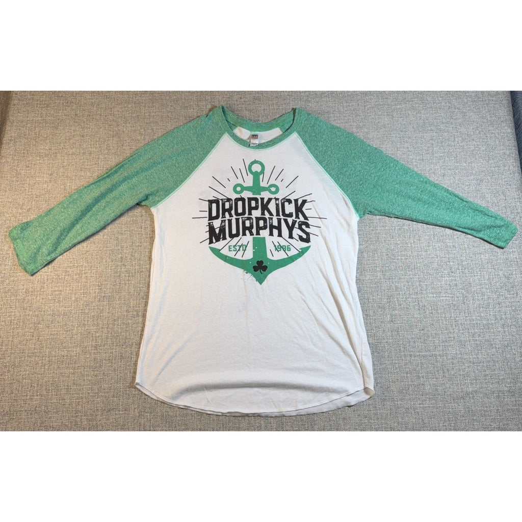Dropkick Murphys Raglan Baseball Shirt Mens Medium Royal Apparel USA Made Band T