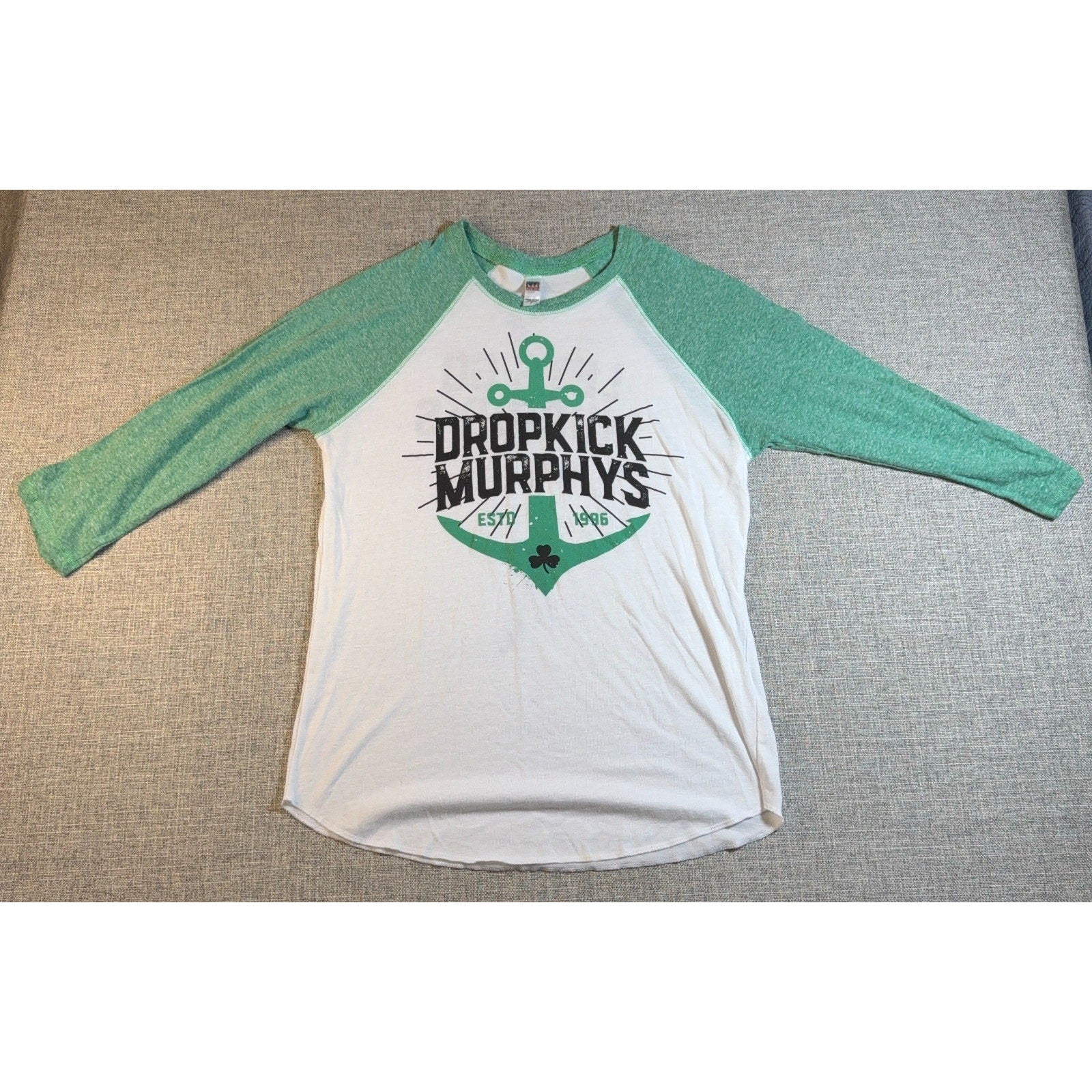 Dropkick Murphys Raglan Baseball Shirt Mens Medium Royal Apparel USA Made Band T
