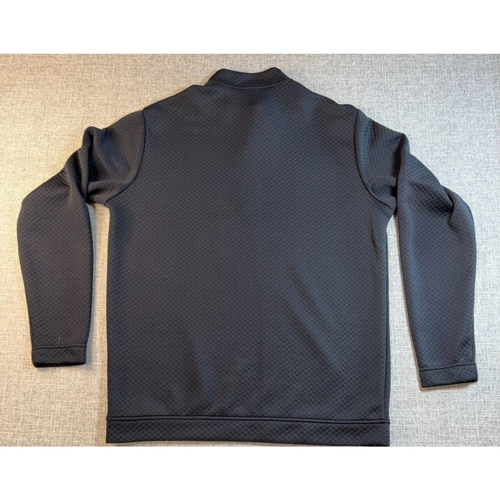 adidas Golf Men's L Black Textured 1/4 Zip Pullover Performance ADVR0850