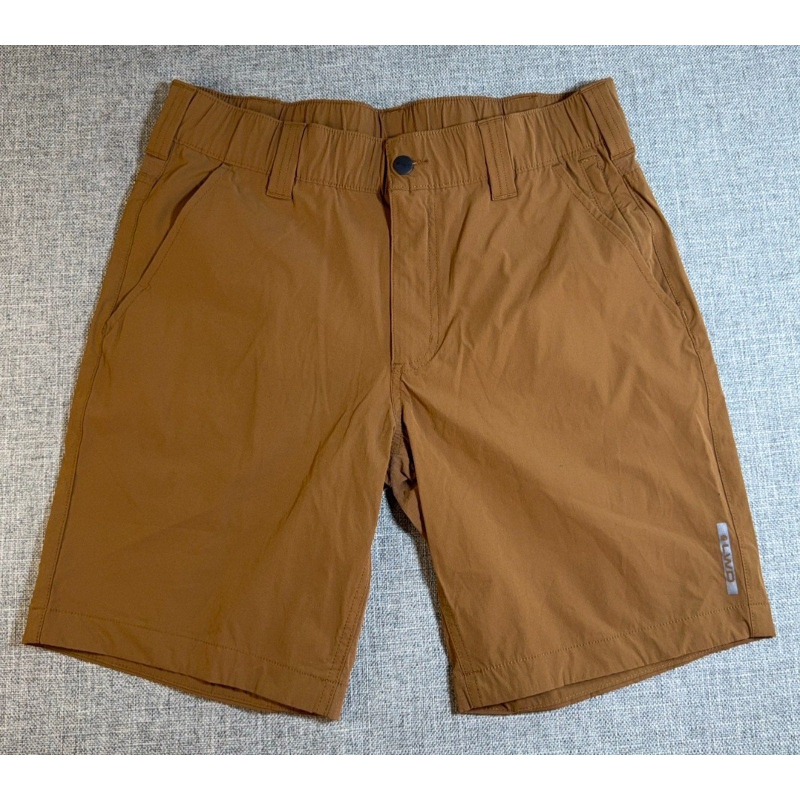 Carhartt Force Shorts Mens 33 Brown Relaxed Fit Stretch Nylon Hiking Work