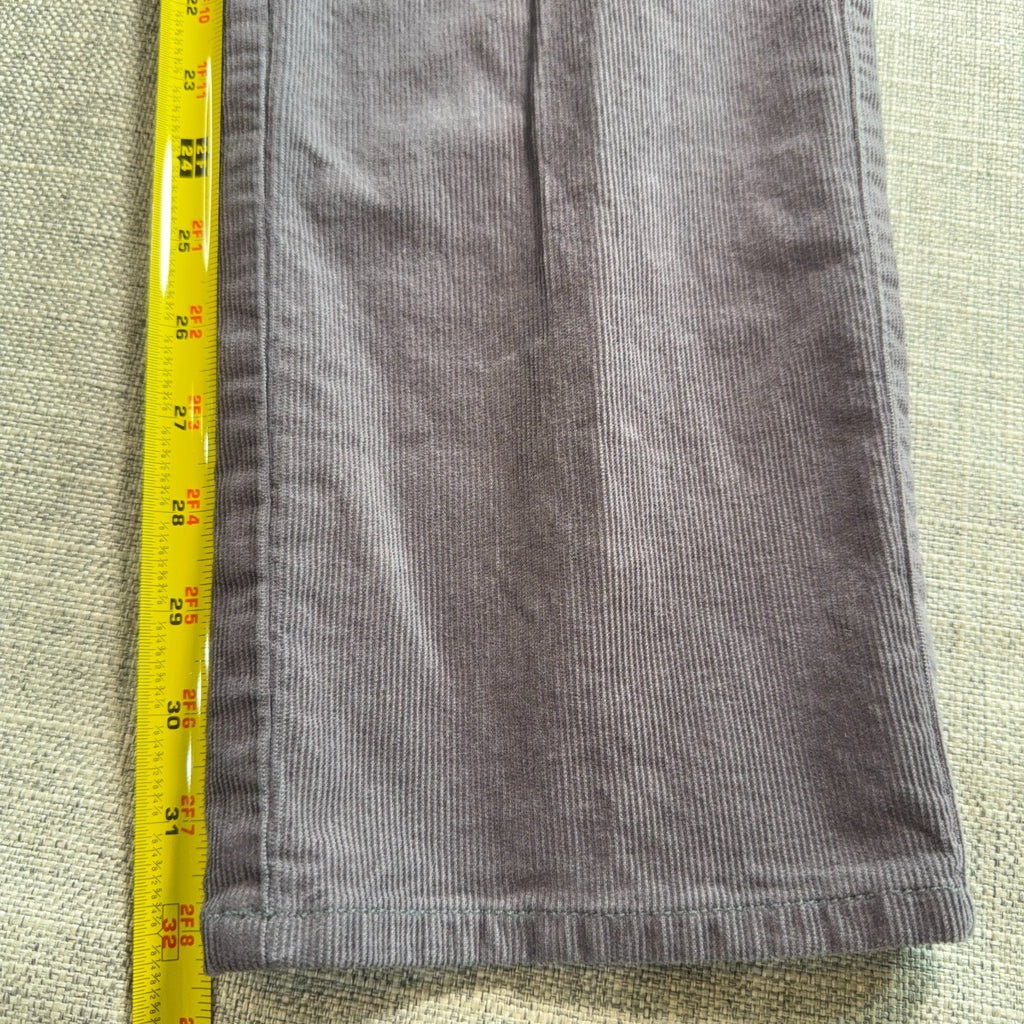 Peter Millar Mens Corduroy Pants 36 Gray 5 Pocket Straight Leg Casual Preppy