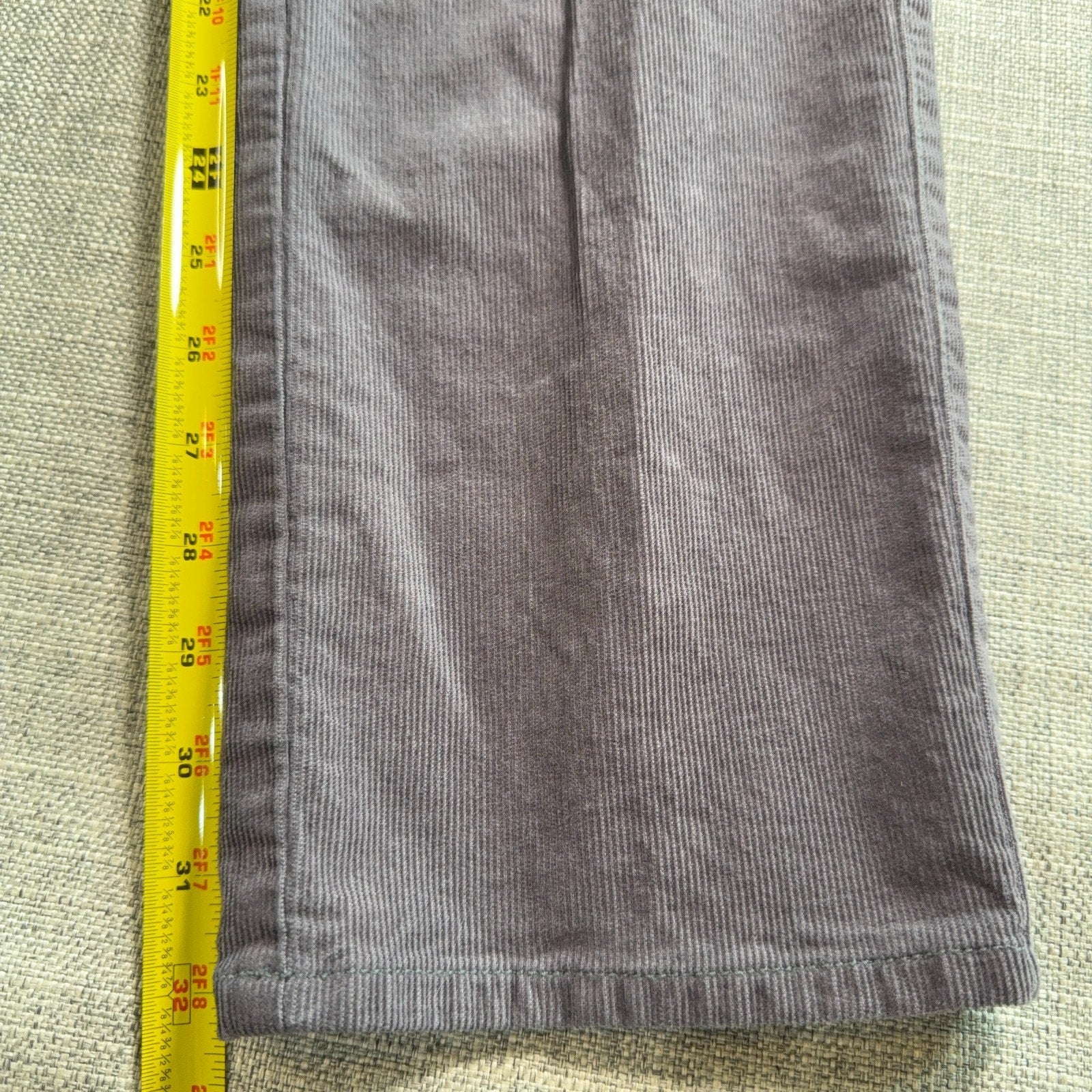 Peter Millar Mens Corduroy Pants 36 Gray 5 Pocket Straight Leg Casual Preppy