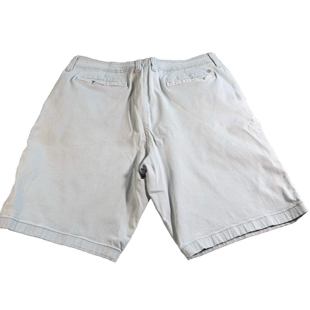 Lucky Brand Saturday Stretch Shorts Mens 36 Blue Chino Casual Flat Front 9.5 Ins
