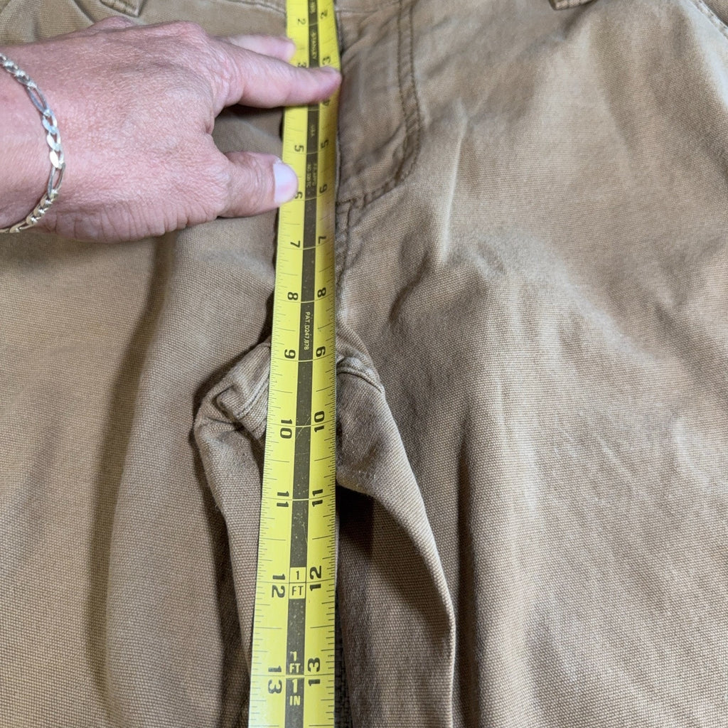 Carhartt Womens Carpenter Pants 10 Regular Brown Original Fit Canvas Workwear
