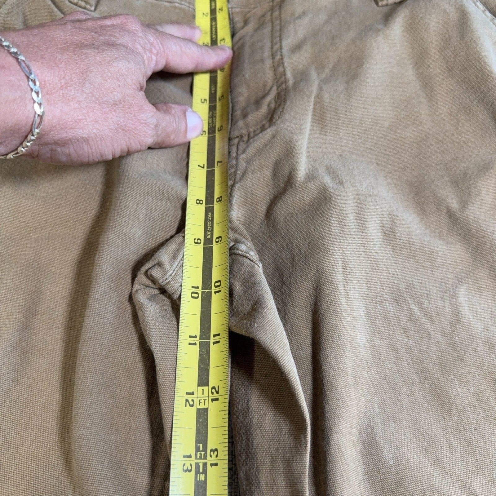 Carhartt Womens Carpenter Pants 10 Regular Brown Original Fit Canvas Workwear