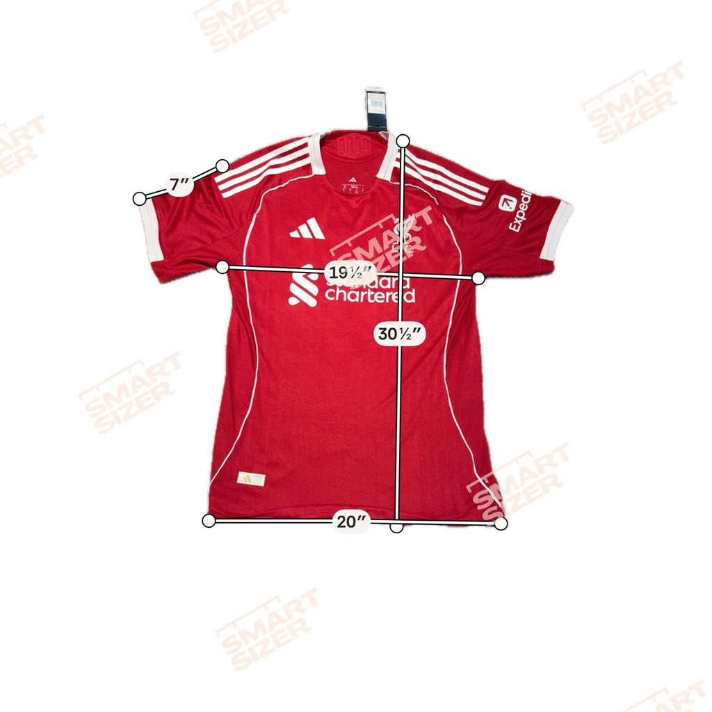 Liverpool FC 25/26 Home Jersey Mens XL Adidas Red Soccer Shirt NWT LFC EPL