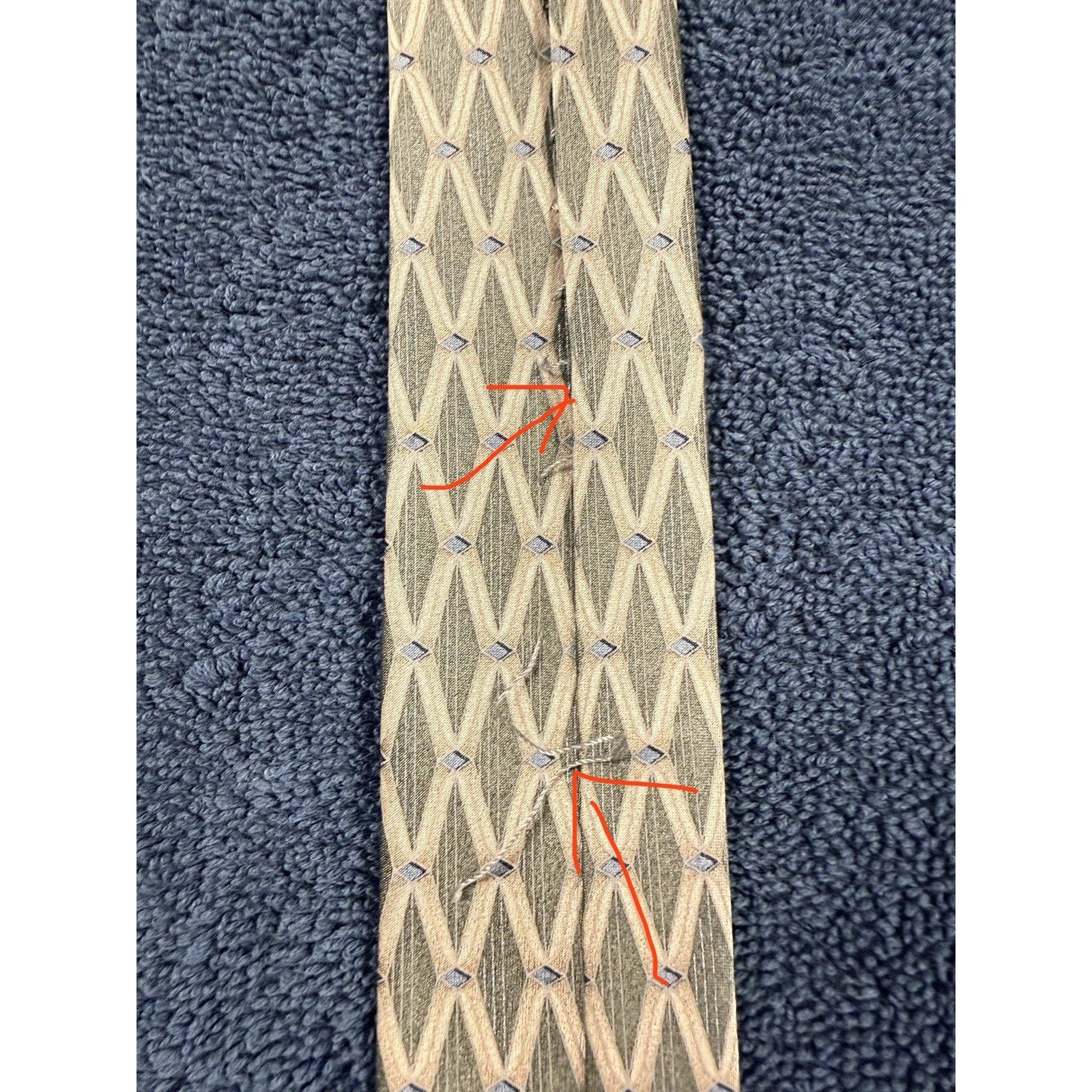 Mens Designer Tie Lot Banana Republic Geoffrey Beene Floral Geometric Neckties