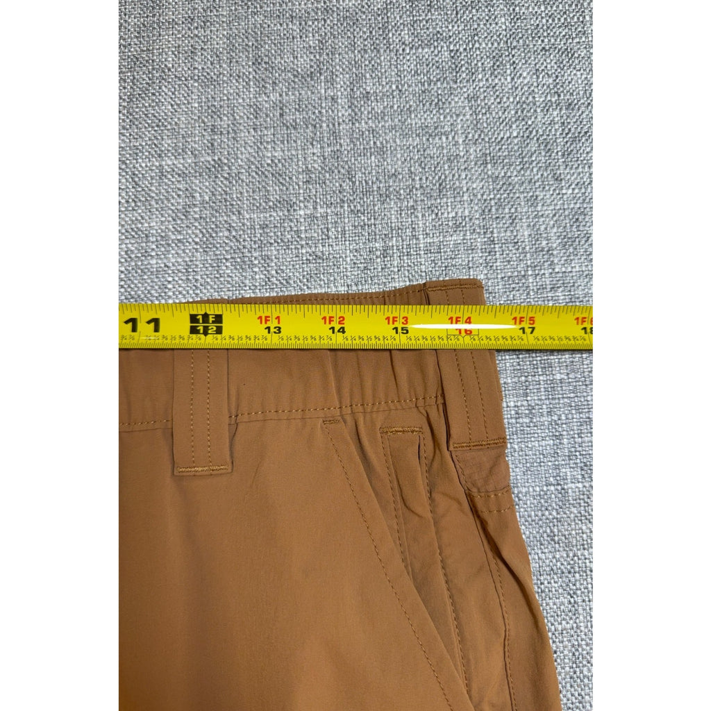 Carhartt Force Shorts Mens 33 Brown Relaxed Fit Stretch Nylon Hiking Work