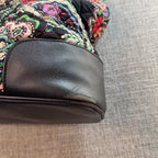 Vera Bradley Day Off Satchel Kiev Paisley Quilted Shoulder Bag Purse Black Trim