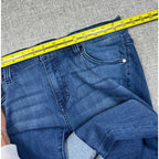 Liverpool Charlie Crop Jeans Women 16W Blue Cuffed Stretch Mid Rise Plus