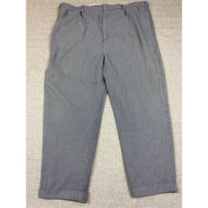 Polo Ralph Lauren Mens 46 Houndstooth Pleated Cuffed Pants Cotton Wool