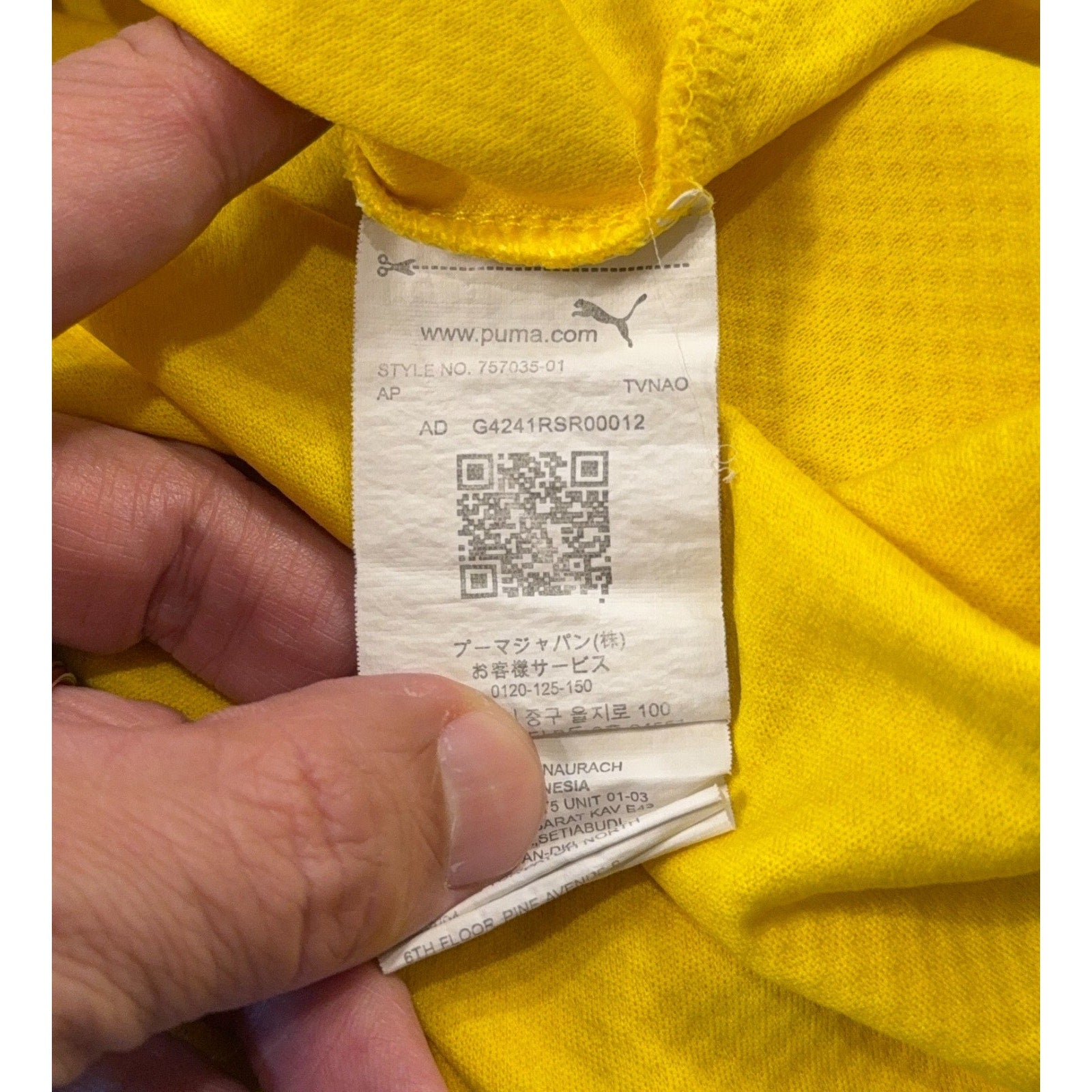 Puma Borussia Dortmund BVB Jersey Mens Small Yellow Black #8 Soccer Football Kit