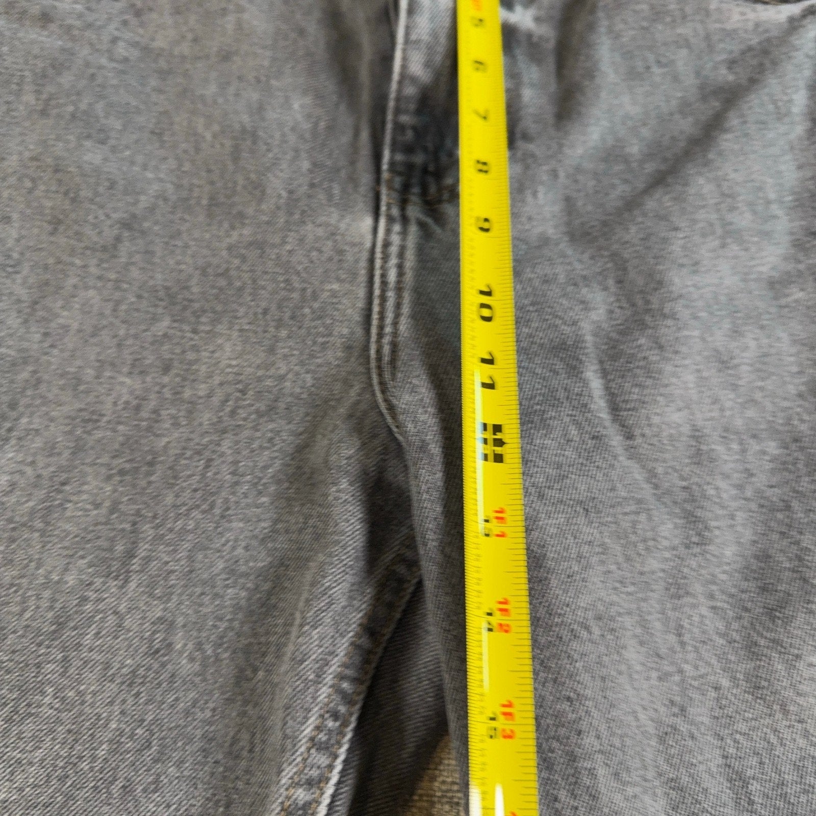 BDG Skate Fit Gray Baggy Jeans 31 Y2K Grunge Wide Leg Raw Hem Skater Denim