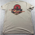 Wrangler ZZ Top Lowdown Since 69 Mens L Tan Double Sided Graphic T Shirt