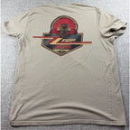 Wrangler ZZ Top Lowdown Since 69 Mens L Tan Double Sided Graphic T Shirt