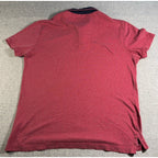 Rodd & Gunn Sports Fit Polo Shirt Mens Large Red Navy Micro Dot Golf Casual