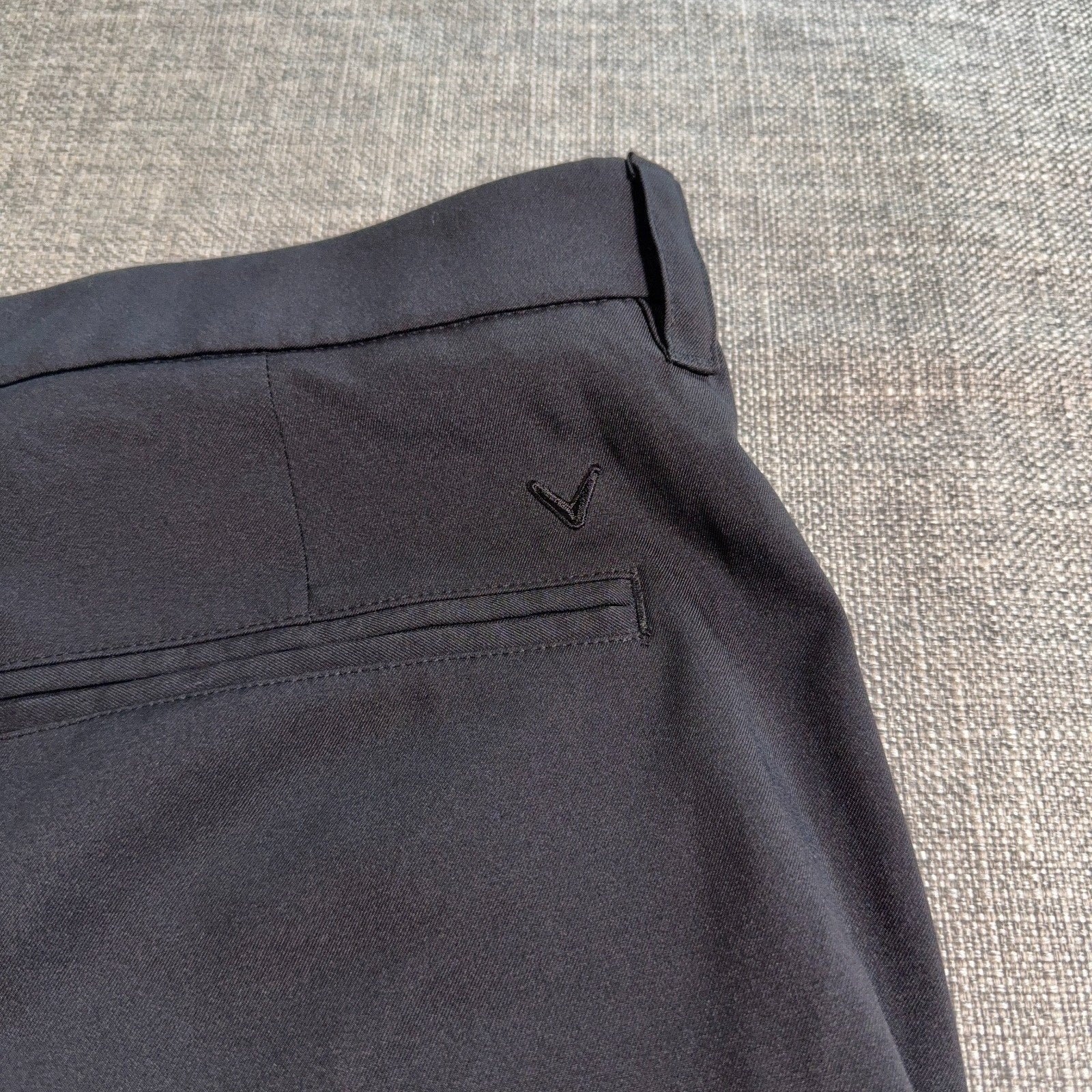 Callaway Golf Shorts Mens 34 Gray Stretch Performance Flat Front 8.5 Inseam