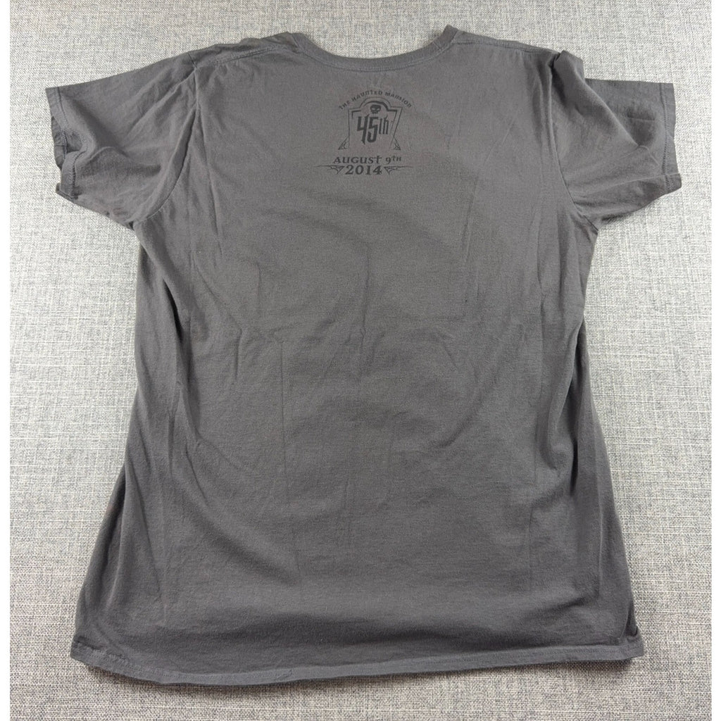 Disney Haunted Mansion 45th Anniversary T Shirt Mens L Disneyland 2014 Flaws