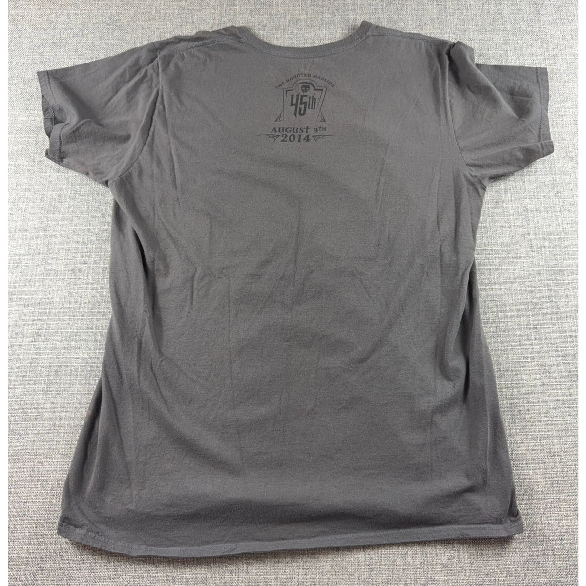Disney Haunted Mansion 45th Anniversary T Shirt Mens L Disneyland 2014 Flaws