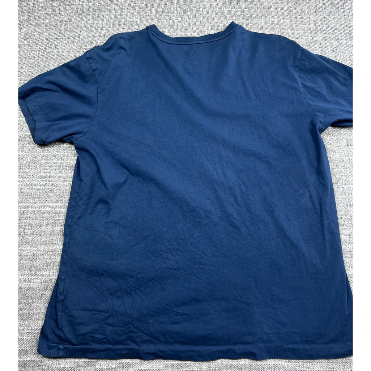 Polo Ralph Lauren T Shirt Mens M Navy Blue V Neck Red Pony Cotton Tee