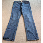 Harley Davidson Womens Jeans 34x31 Bootcut Blue Denim Genuine MotorClothes Biker