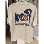 Last Call Co Snake Graphic Tee XL Cream Streetwear Skate Workwear Shirt