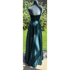 B Darlin Emerald Green Satin Corset Prom Dress Juniors 1/2 Formal Gown