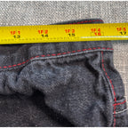 Refuse Life Style Denim Jeans Mens 34 Black Y2K Embroidered Pockets Streetwear