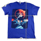 The Weeknd After Hours Til Dawn Tour 2022 T Shirt Blue Gildan Medium Double Side
