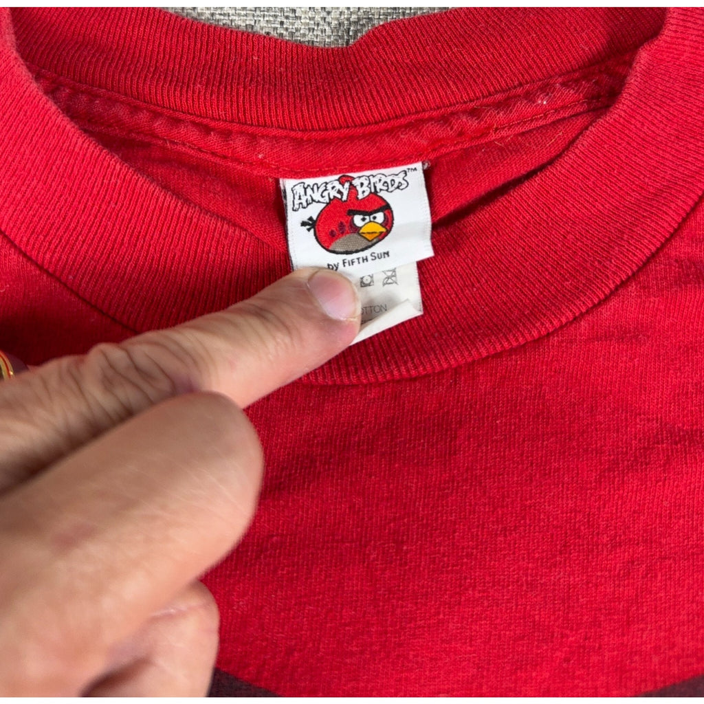 Angry Birds Red Graphic T Shirt Mens XL Fifth Sun Rovio Gamer Y2K 2010s Tee