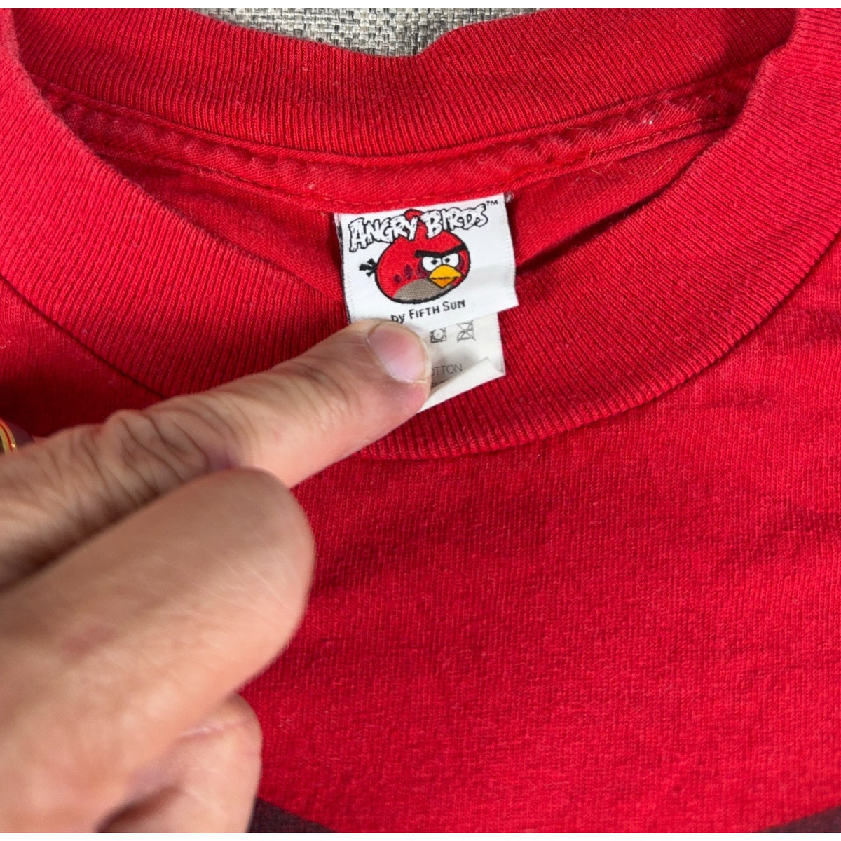 Angry Birds Red Graphic T Shirt Mens XL Fifth Sun Rovio Gamer Y2K 2010s Tee