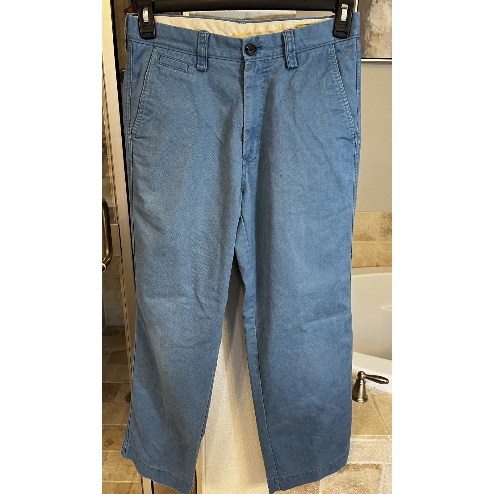 Live Comfortable by LK Men’s Blue Chino Pants 30x30 Cotton Blend Casual Golf Pre