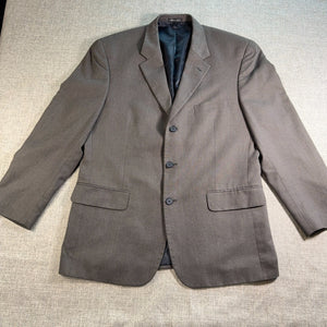 Cortefiel Cantex Wool Cashmere Sport Coat Mens 42R Brown Plaid Blazer Italy